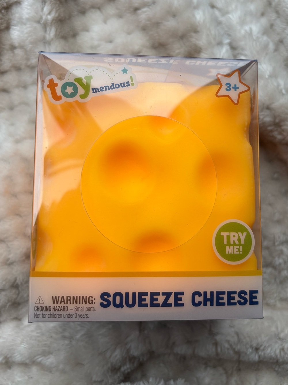 Squeeze Cheese Squishy Toy – Super Soft Stress Relief Fidget (Toymendous)